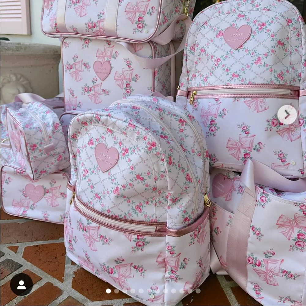 LOVESHACKFANCY STATE BACKPACK VIRAL ROSA BEAUX